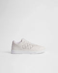 Dior B27 Uptown Men’s White Calfskin Sneakers with Oblique Galaxy Panels
