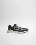 Dior B30 Series Black‑Silver Mesh Running Sneakers