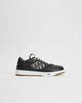 Dior B27 Uptown Men’s Black Calfskin Sneakers with Beige Oblique Jacquard