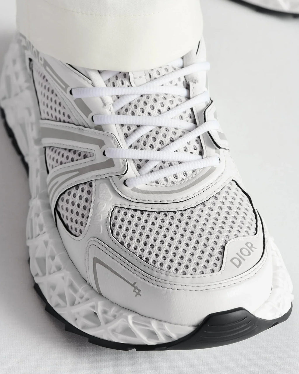 Dior B35 Series White Mesh Rubber Sneakers
