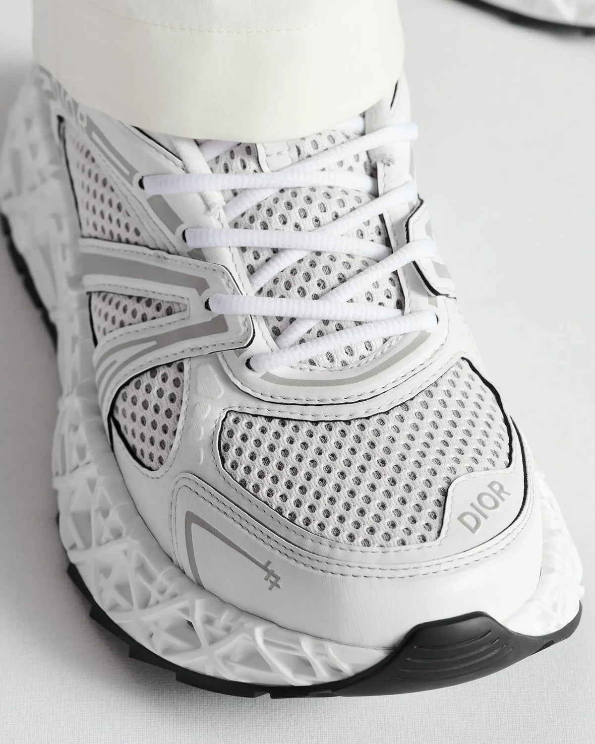 Dior B35 Series White Mesh Rubber Sneakers