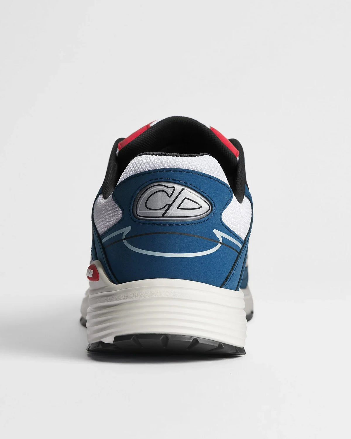 Dior B30 Series Blue‑White Mesh With Red Accent Sneakers