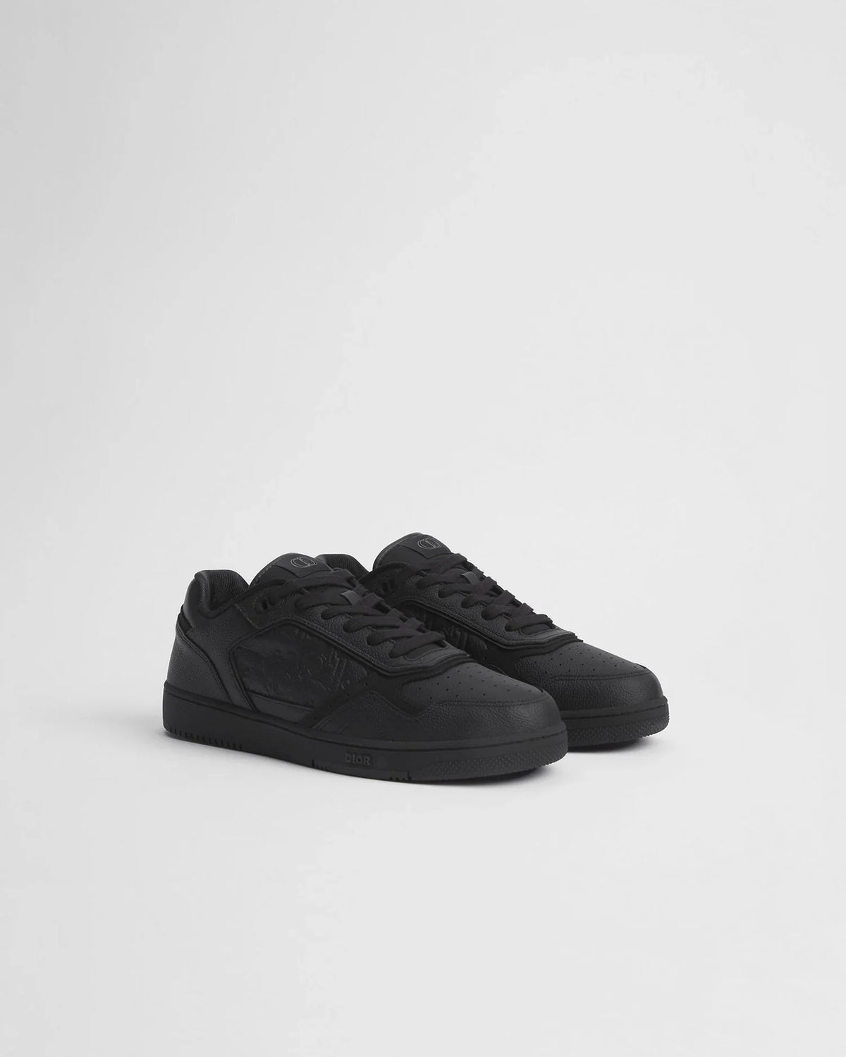 Dior B27 Uptown Men’s Black Grained Calfskin Sneakers with Gravity Panels