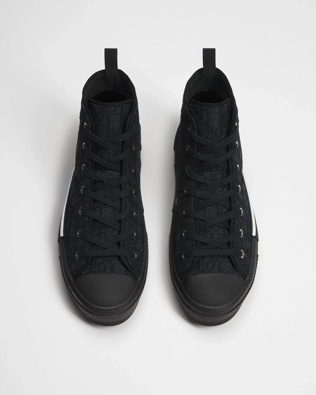 Dior B23 League Unisex High-Top Sneakers in Black Oblique Jacquard