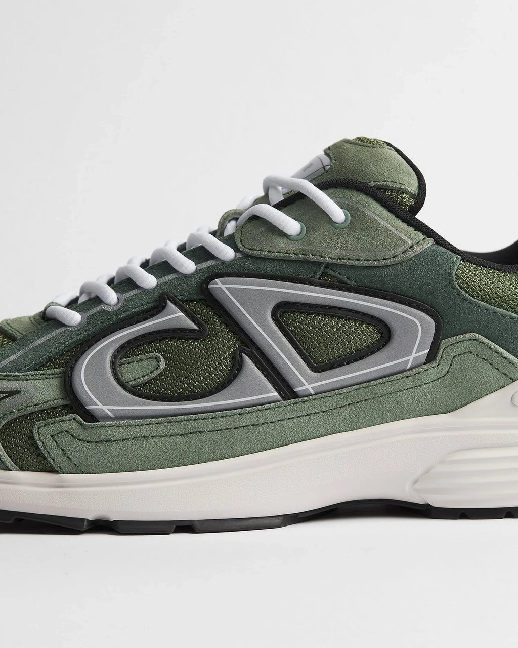 Dior B30 Series Green Mesh Suede Sneakers