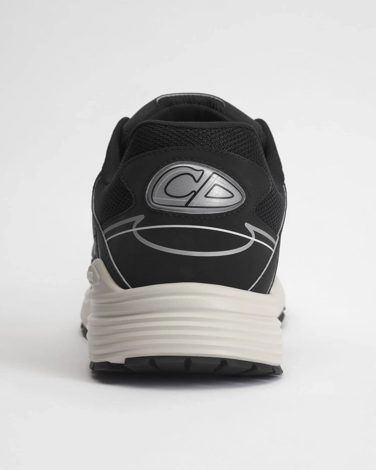 Dior B30 Series Black‑Silver Mesh Running Sneakers