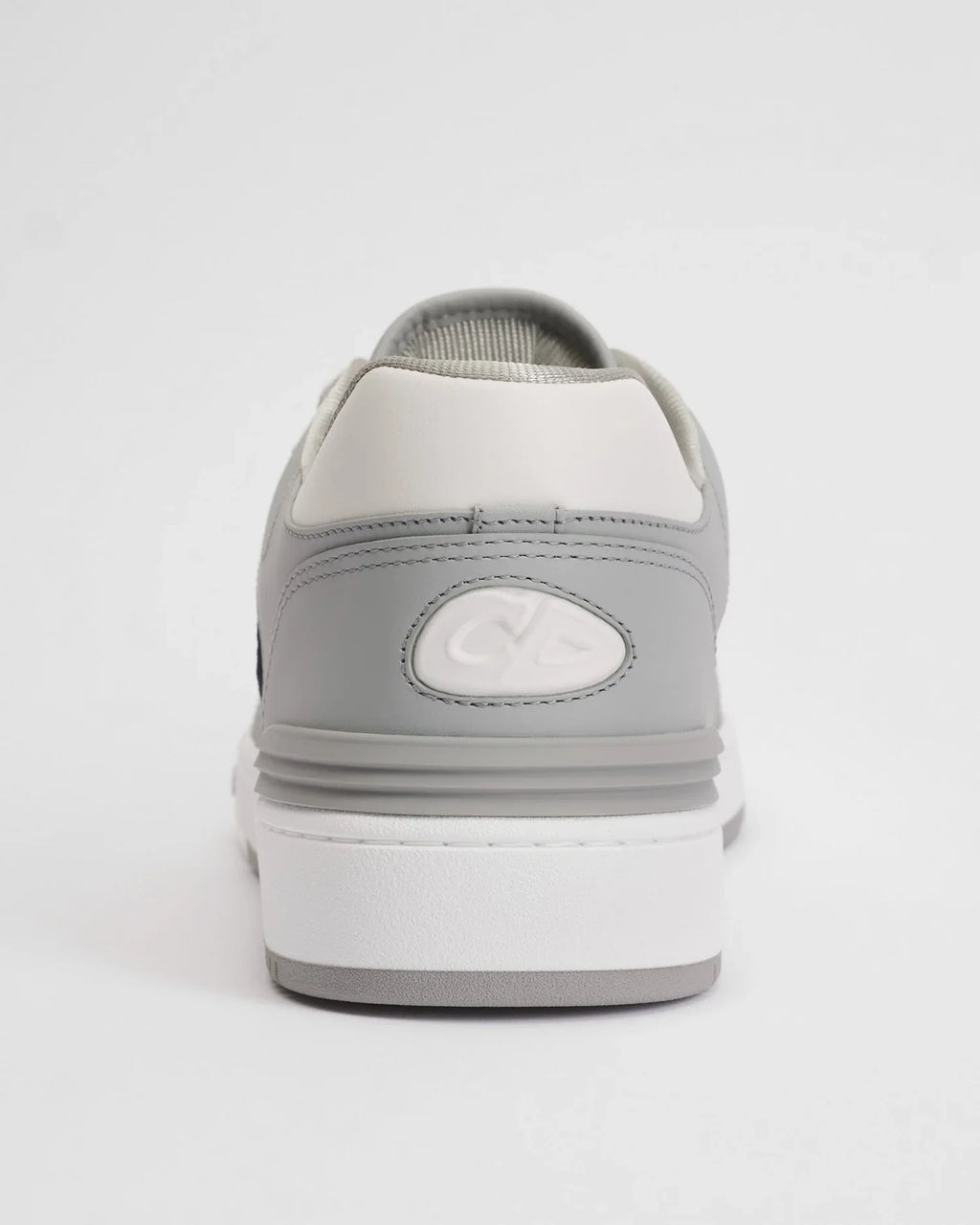 Dior B57 Series Grey‑White Calfskin Low‑Top Sneakers