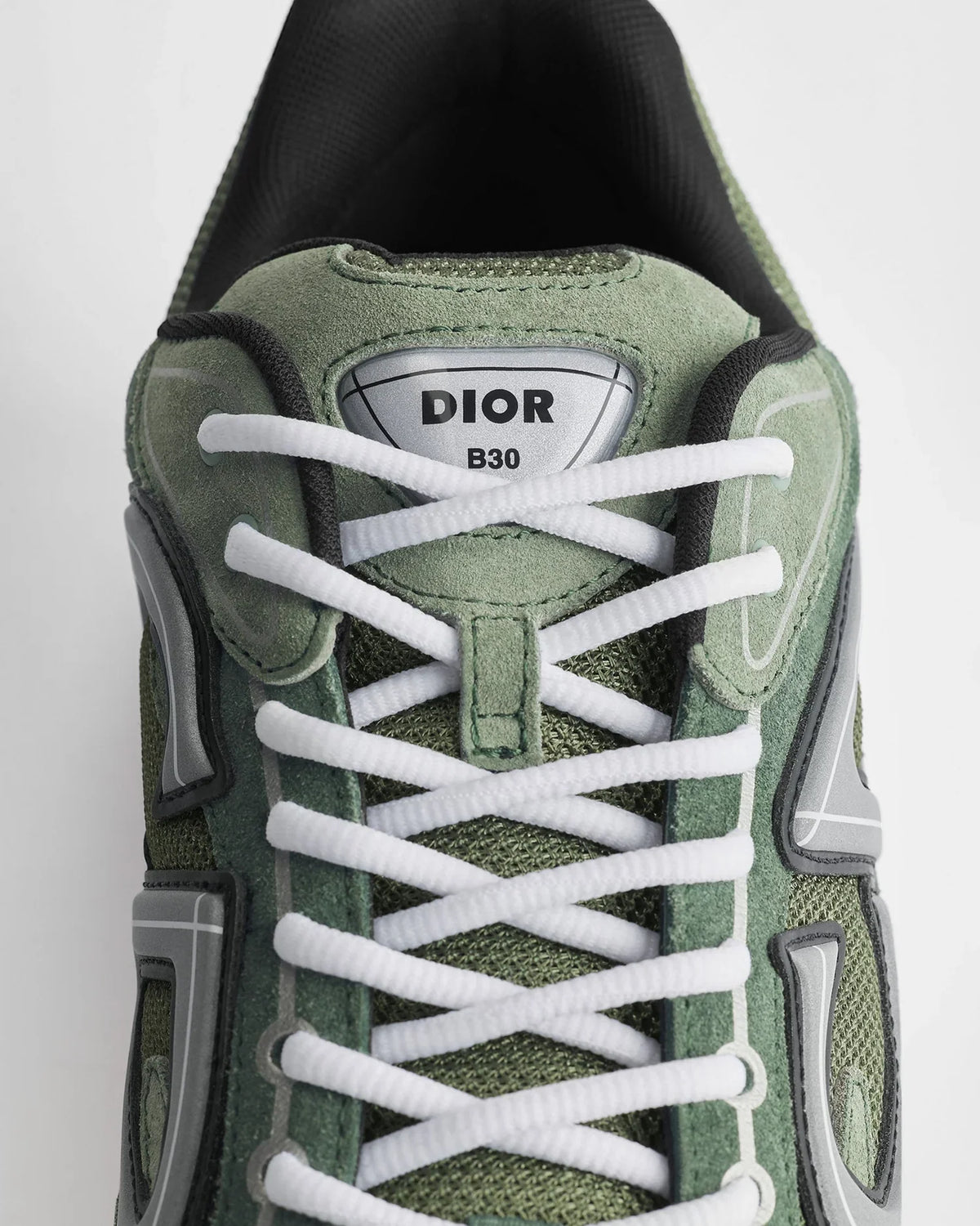 Dior B30 Series Green Mesh Suede Sneakers