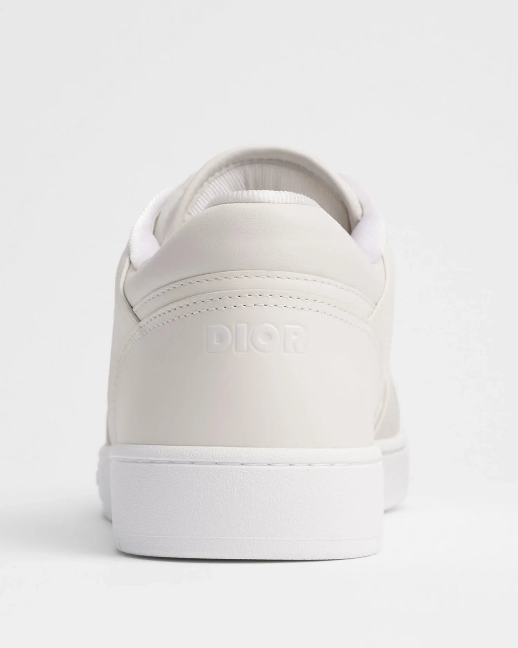 Dior B27 Uptown Men’s White Calfskin Sneakers with Oblique Galaxy Panels