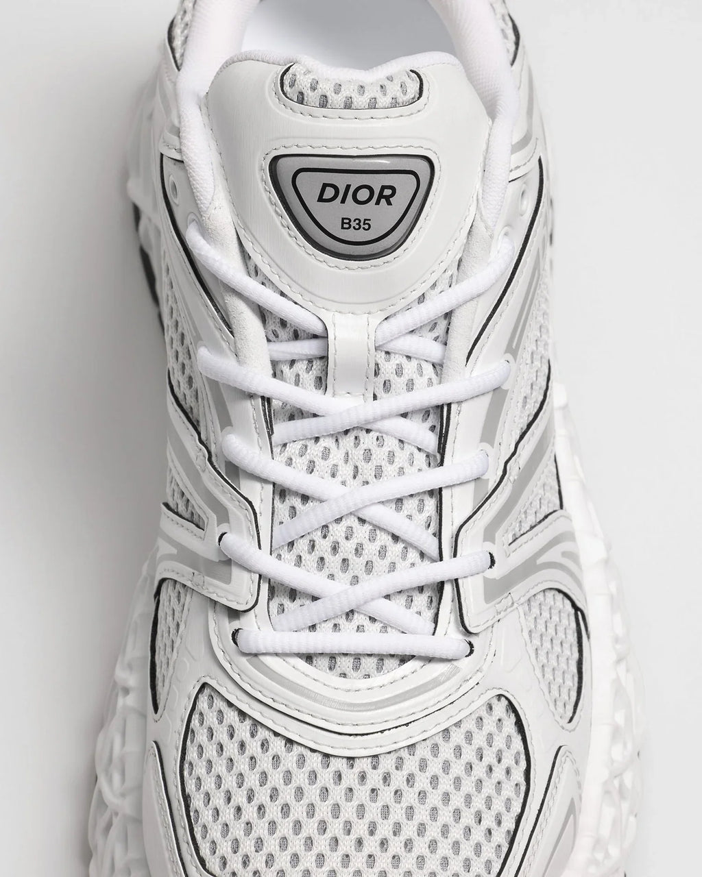 Dior B35 Series White Mesh Rubber Sneakers