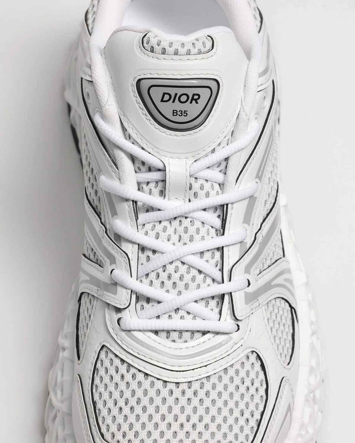 Dior B35 Series White Mesh Rubber Sneakers
