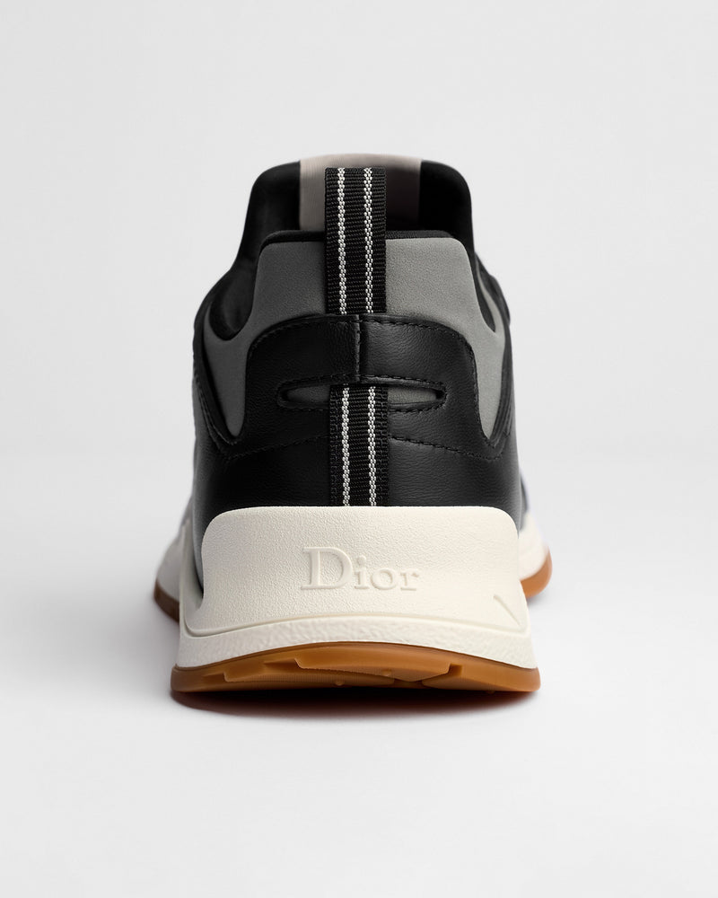 Dior Mile Leather‑Neoprene Low‑Top Sneakers