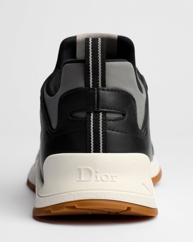 Dior Mile Leather‑Neoprene Low‑Top Sneakers
