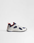 Dior Mile White‑Navy‑Orange Leather‑Neoprene Low‑Top Sneakers