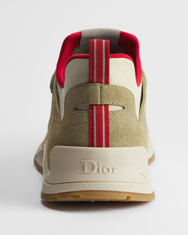 Dior Mile Suede‑Calfskin Low‑Top Sneakers