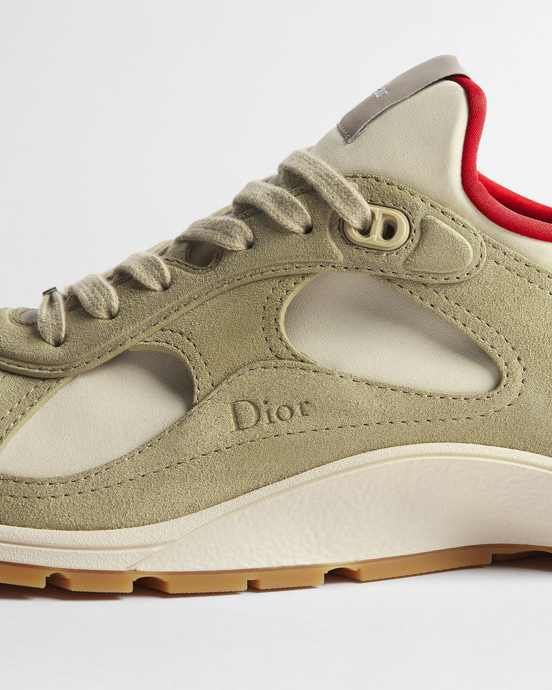 Dior Mile Suede‑Calfskin Low‑Top Sneakers