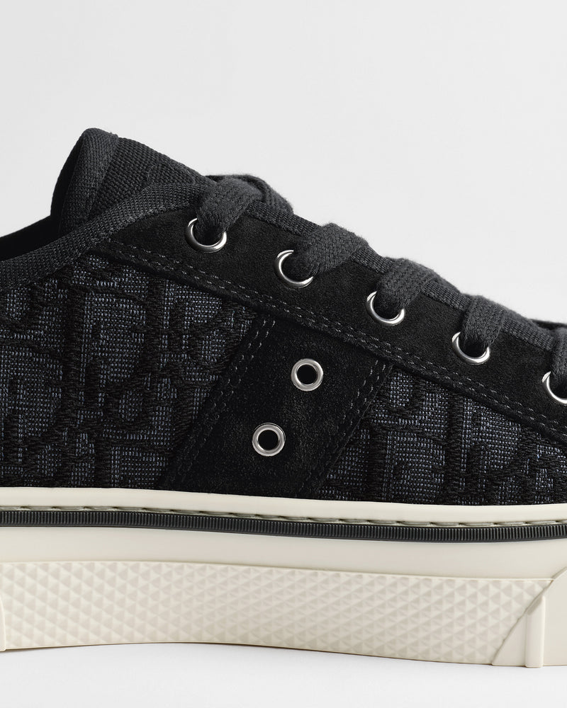 Dior B33 Black Oblique Jacquard Low‑Top Sneakers