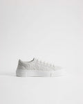 Dior B33 Spin White Embossed Logo Leather Low‑Top Sneakers