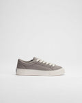 Dior B33 Spin Grey Embossed Logo Leather Low‑Top Sneakers