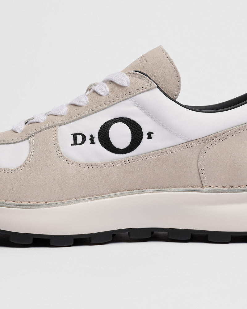 Dior B31 Runner Light‑Beige Suede & Nylon Low‑Top Sneakers