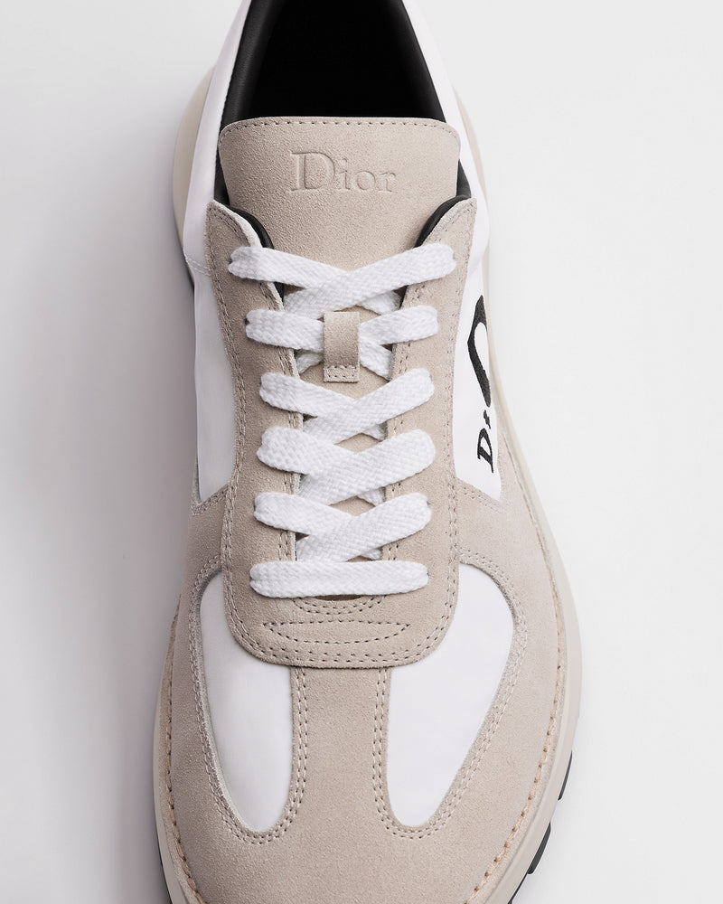 Dior B31 Runner Light‑Beige Suede & Nylon Low‑Top Sneakers