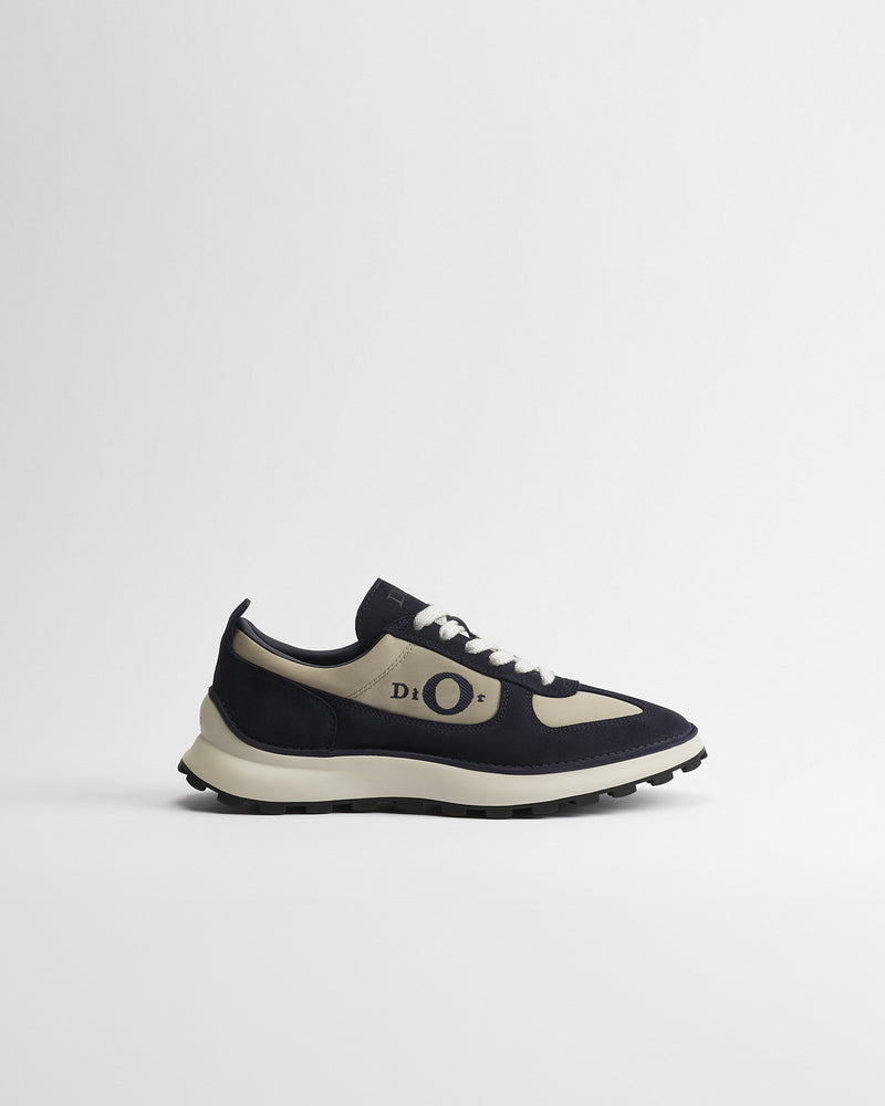 Dior B31 Runner Navy‑Beige Suede Low‑Top Sneakers