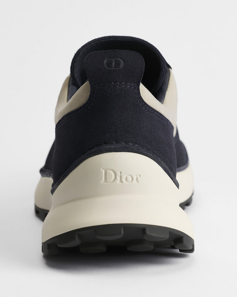 Dior B31 Runner Navy‑Beige Suede Low‑Top Sneakers