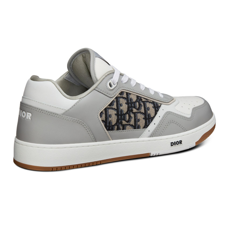 Dior B27 Grey White Oblique Jacquard Low Top Sneakers