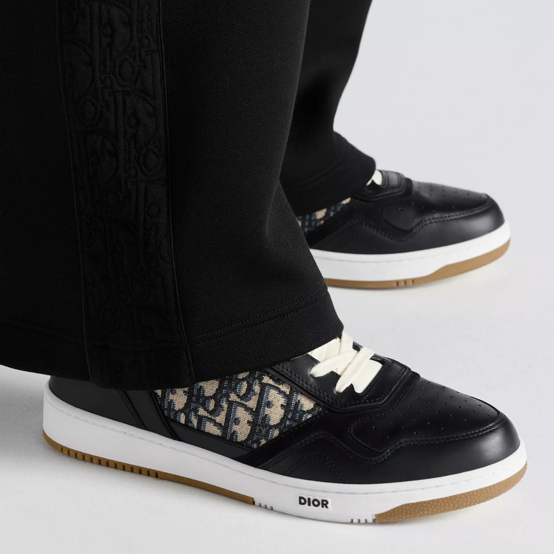 Dior B27 Black Oblique Jacquard Low Top Sneakers
