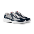 Prada America's Cup Navy Gray Mesh Sneakers