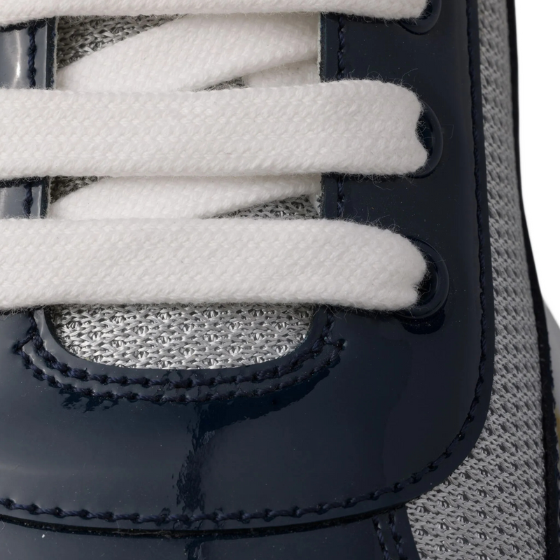 Prada America's Cup Navy Gray Mesh Sneakers