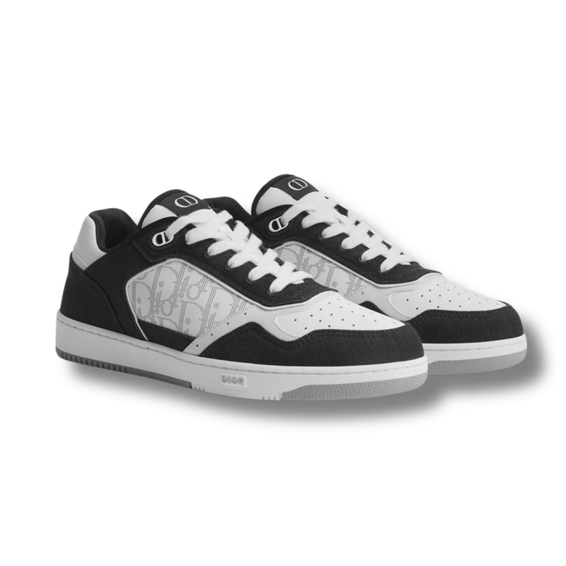 Dior B27 Black White Oblique Print Low Top Sneakers