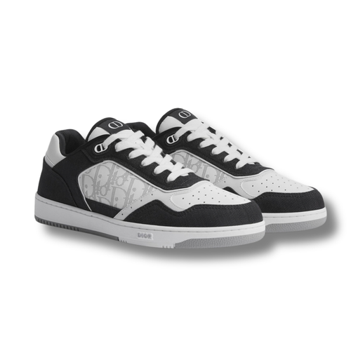 Dior B27 Black White Oblique Print Low Top Sneakers