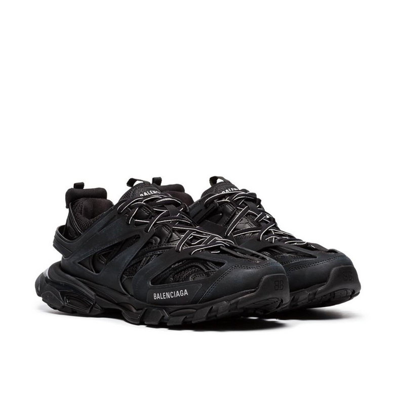 Balenciaga Track Black Mesh Nylon Runner Sneakers