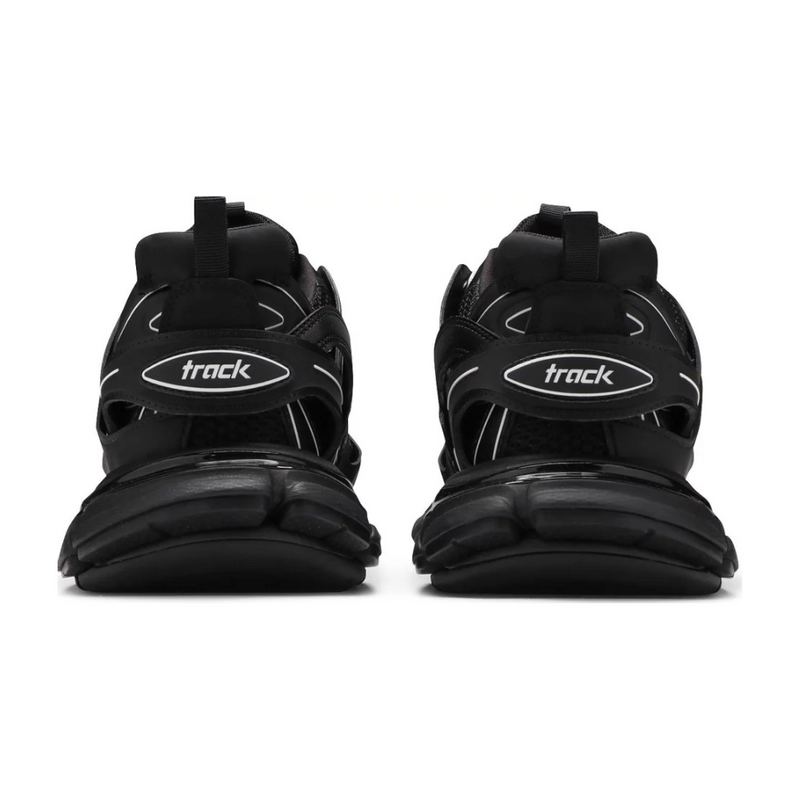 Balenciaga Track Black White Accent Mesh Nylon Runner Sneakers
