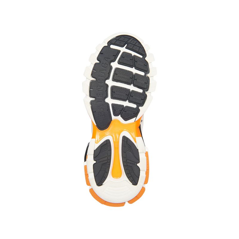 Balenciaga Track White Orange Mesh Nylon Runner Sneakers