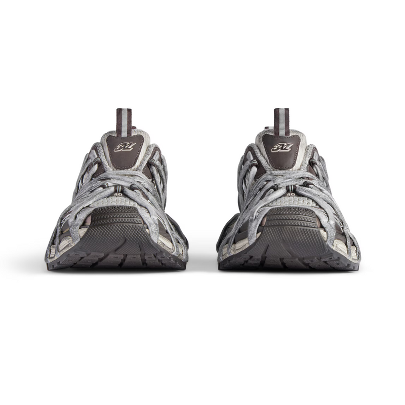 Balenciaga 3XL Silver Brown Multi Lace-Up Sneakers