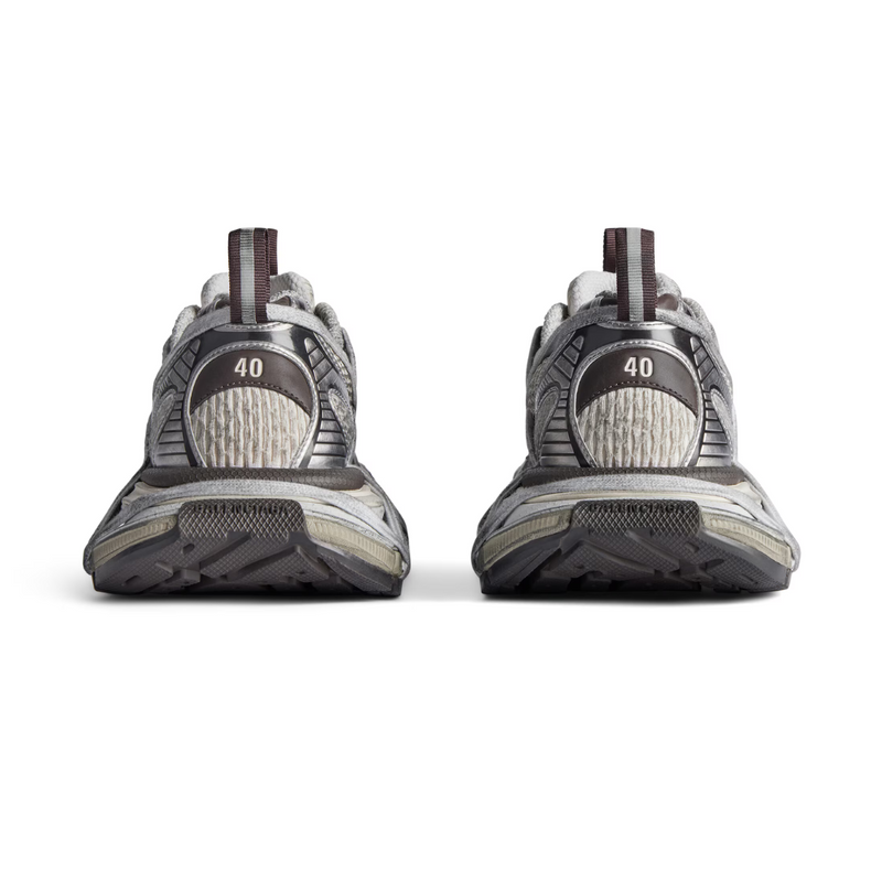 Balenciaga 3XL Silver Brown Multi Lace-Up Sneakers