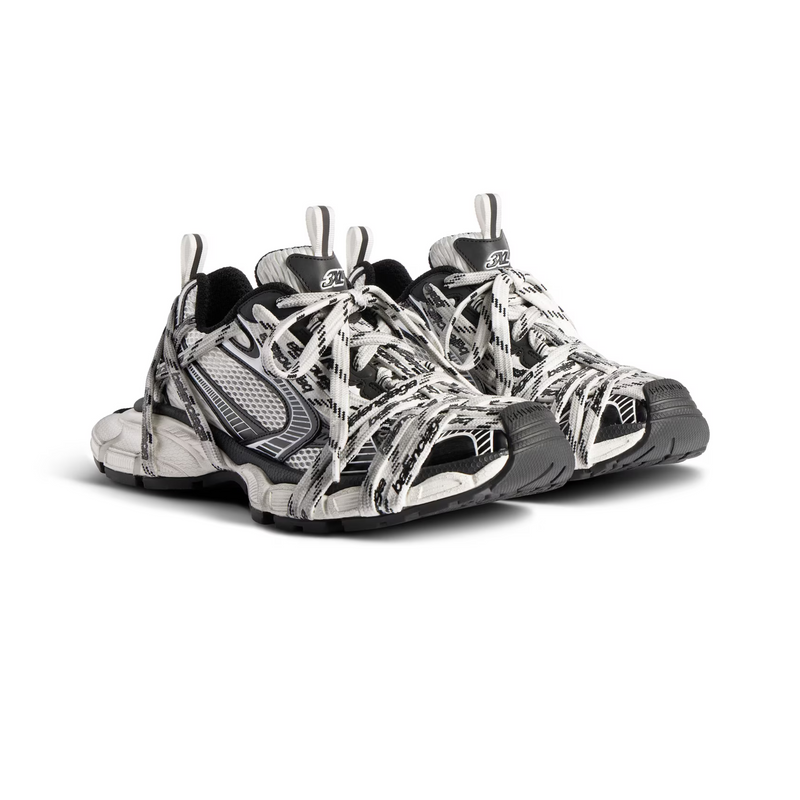 Balenciaga 3XL White Black Mesh Sneakers