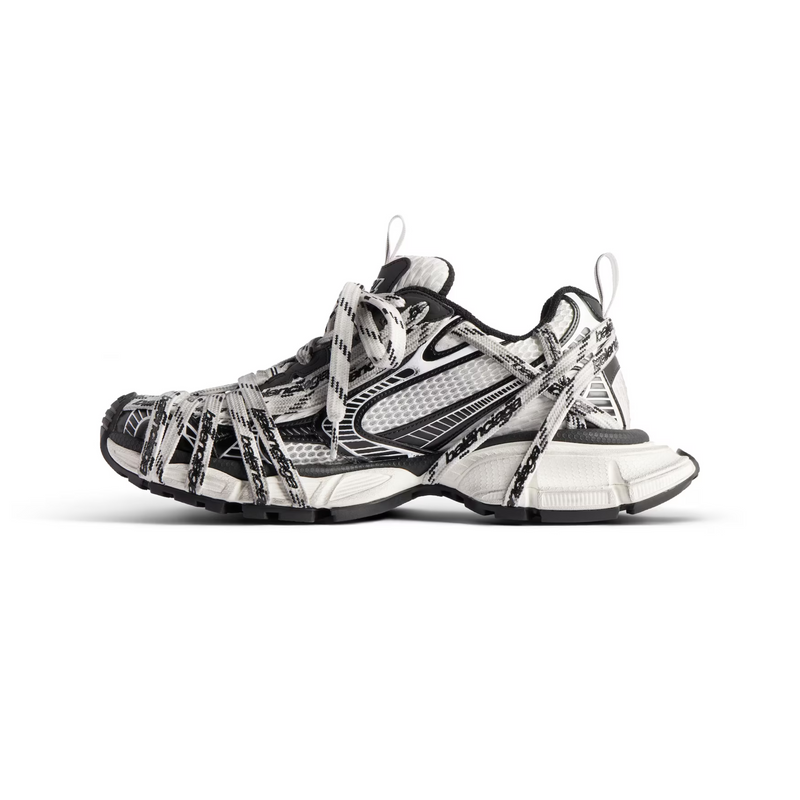 Balenciaga 3XL White Black Mesh Sneakers