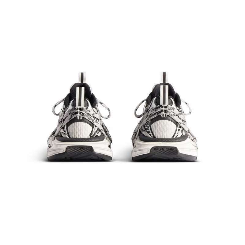 Balenciaga 3XL White Black Mesh Sneakers