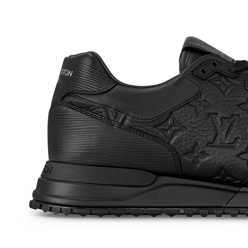 Louis Vuitton Run Away Black Monogram Leather Sneakers
