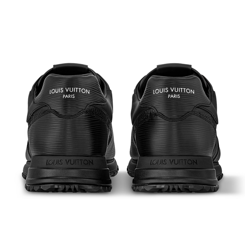Louis Vuitton Run Away Black Monogram Leather Sneakers