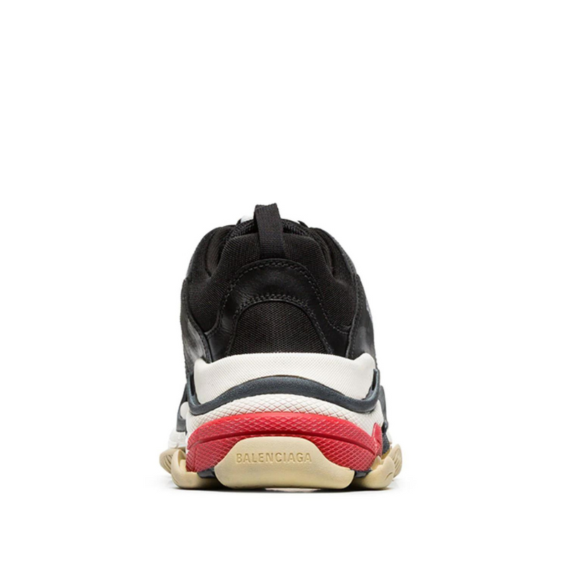 Balenciaga Triple S Black Red Multi Dad Sneakers