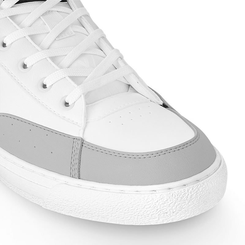 Louis Vuitton Charlie White Grey Leather Sneakers