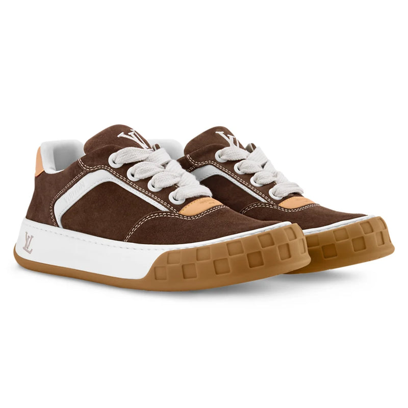 Louis Vuitton LV Tilted Brown Suede Casual Shoes