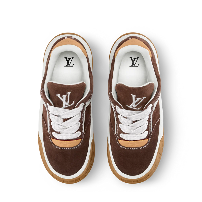 Louis Vuitton LV Tilted Brown Suede Casual Shoes