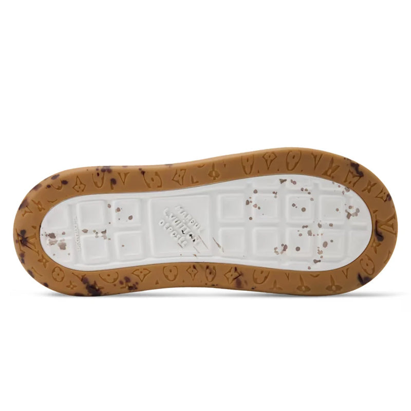Louis Vuitton LV Tilted Beige Canvas Paint Splatter Sneaker