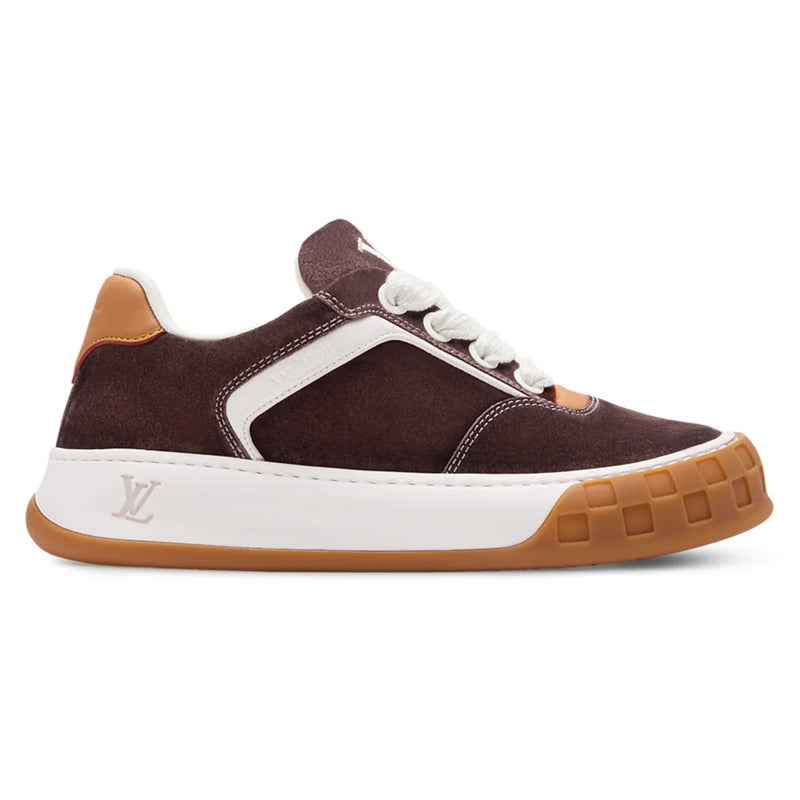 Louis Vuitton LV Tilted Dark Brown Suede Casual Shoes