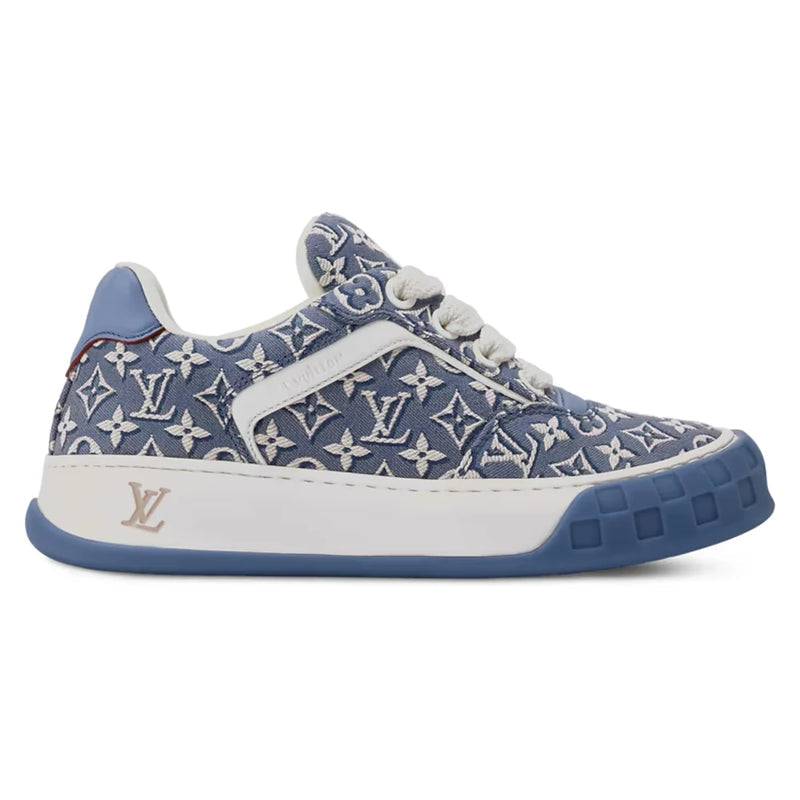 Louis Vuitton LV Tilted Blue Monogram Denim Sneaker
